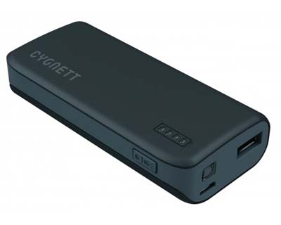 Cygnett, prijenosna baterija za mobilne telefone, Chargeup, 4400mAh, crna